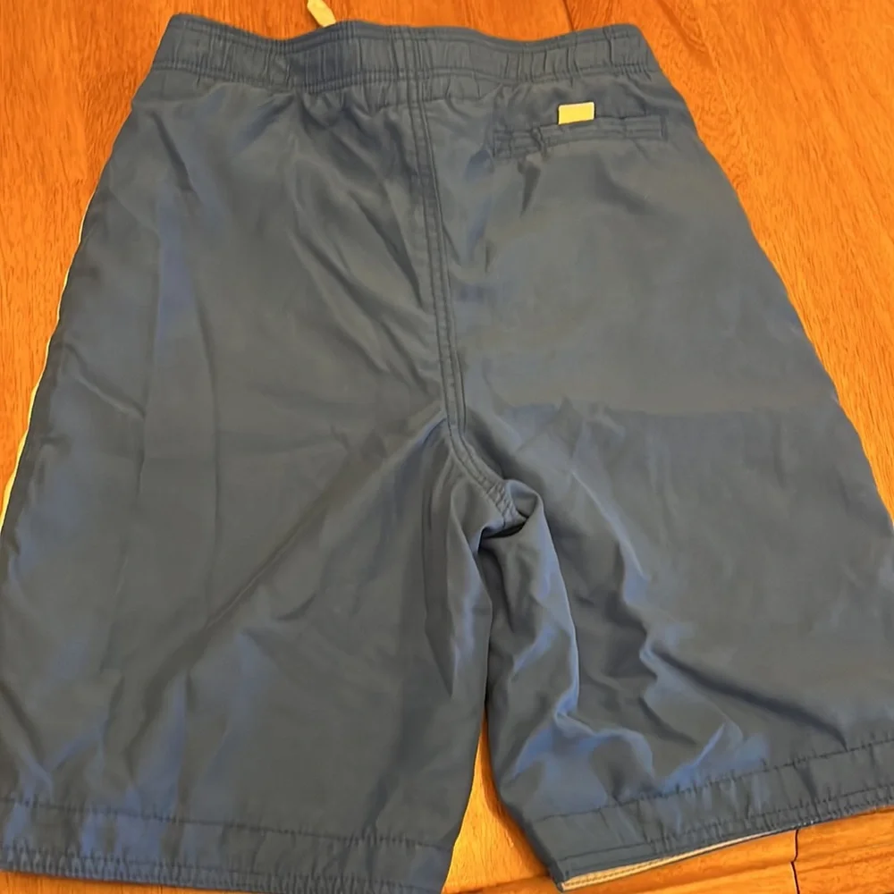 Abercrombie New York boys swimming shorts, blue with white stripe, large - Picture 3 of 4